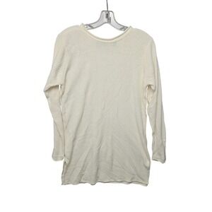 2 pk  Ideology /Stefano Basics Womens Ribbed Knit Long Sleeve top Cream Sm Crew